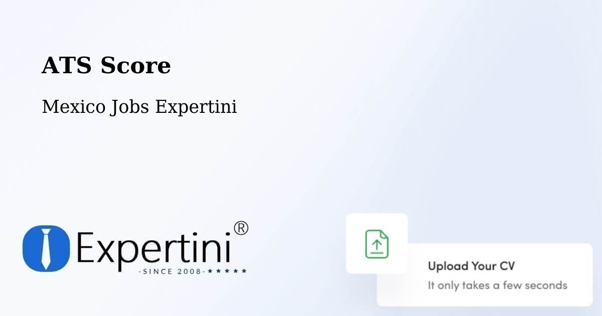 Resume ATS Score & Job Description Match Tool – Los Tepetates - Mexico Jobs Expertini